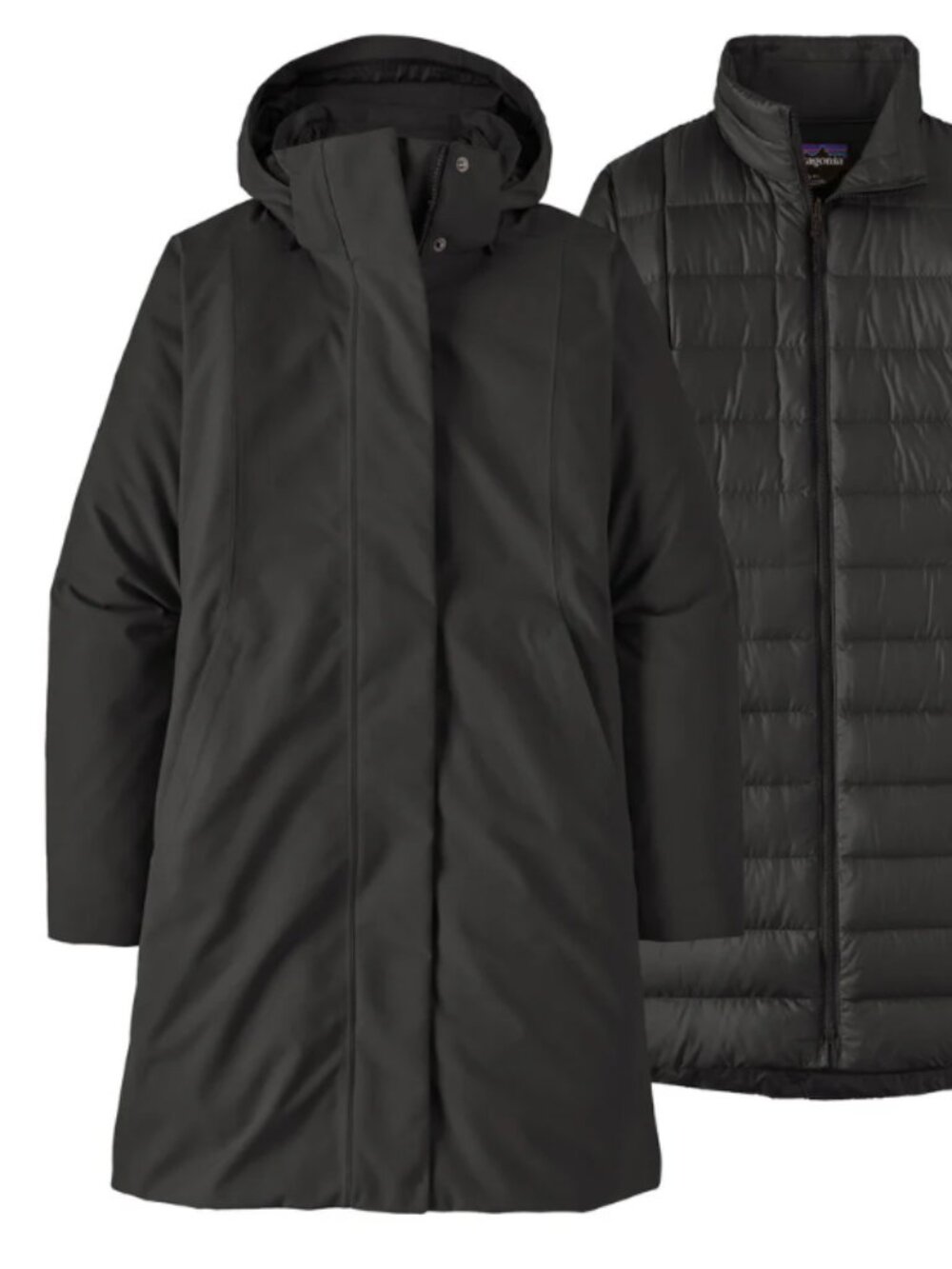 Patagonia Black Women's 2-in-1 Puffer Coat